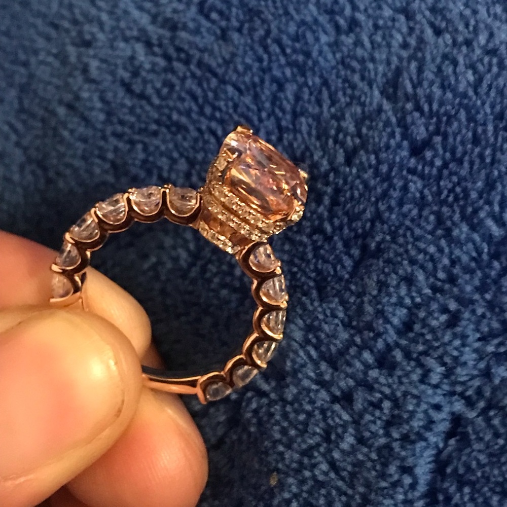 Rose gold engagement ring